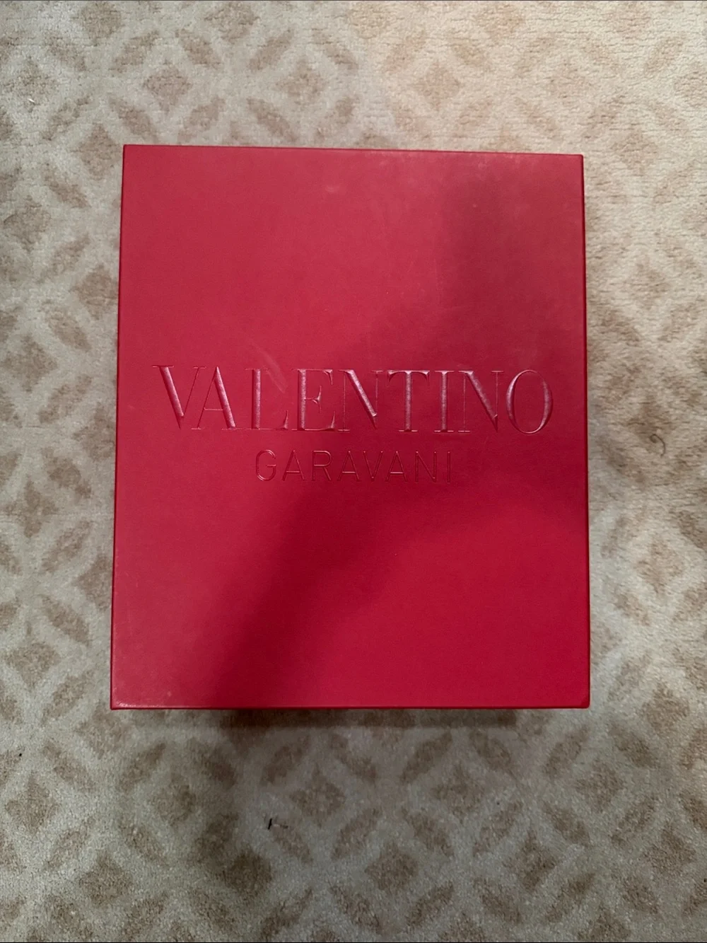Valentino Garavani Embossed Red Presentation Box